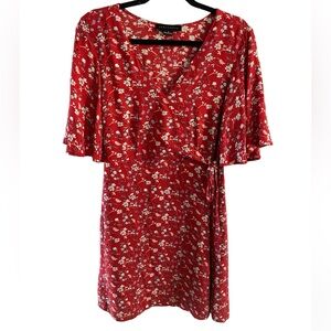 Sanctuary Red Floral Dress